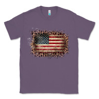 Lavender Old Leopard American Flag Frame Classic Tee - Bettercallsaul