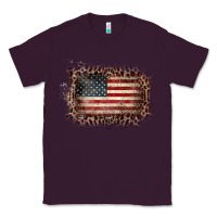 Plum Old Leopard American Flag Frame Classic Tee - Bettercallsaul