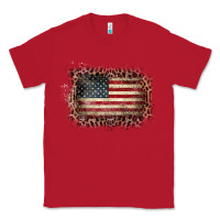 Red Old Leopard American Flag Frame Classic Tee - Bettercallsaul