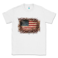 White Old Leopard American Flag Frame Classic Tee - Bettercallsaul