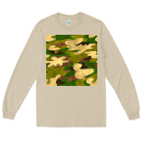 Mushroom camouflage seamless pattern Long Sleeve Tee - BundleAndBundleShop