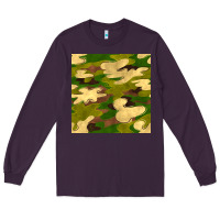 Plum camouflage seamless pattern Long Sleeve Tee - BundleAndBundleShop