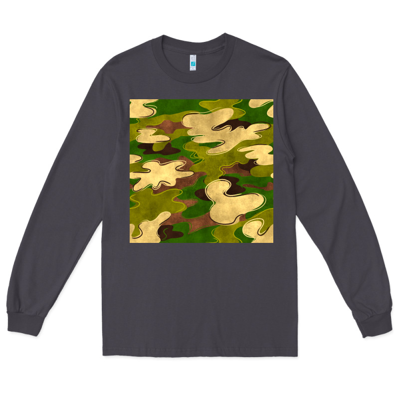 Camouflage Seamless Pattern Long Sleeve Tee by BundleAndBundleShop | Teevron