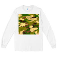 White camouflage seamless pattern Long Sleeve Tee - BundleAndBundleShop