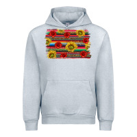 Heather Grey Mexico Brushstroke Urban Hoodie - texasbilliewilder