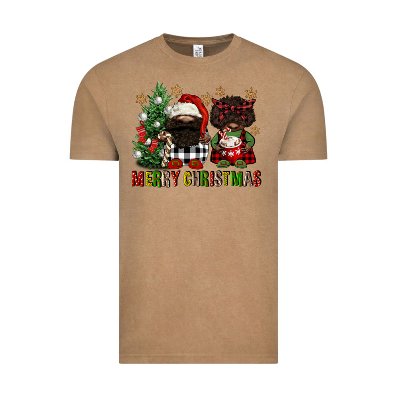 Merry Christmas Buffalo Afro Gnomies Vintage Tee by FaDigitalArtStudio | Teevron