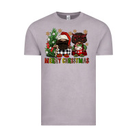 Vintage Zinc merry christmas buffalo afro gnomies Vintage Tee - FaDigitalArtStudio