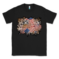 Black 4th of july background Classic Tee - BundleAndBundleShop