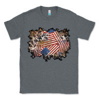 Charcoal Heather 4th of july background Classic Tee - BundleAndBundleShop