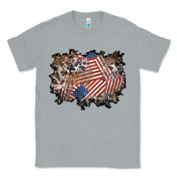 Heather Grey 4th of july background Classic Tee - BundleAndBundleShop