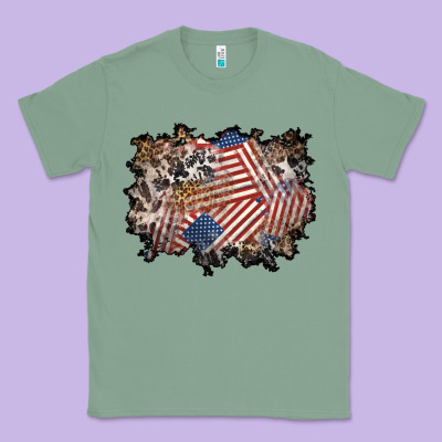 4th Of July Background Classic Tee Designed By Bundleandbundleshop