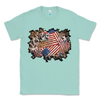 Seafoam 4th of july background Classic Tee - BundleAndBundleShop