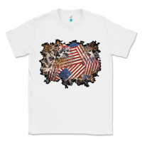 White 4th of july background Classic Tee - BundleAndBundleShop