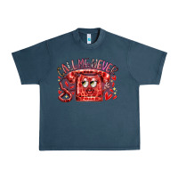 Midnight Navy call me never Urban Heavy Tee - RacoonDesign