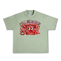 Oil Green call me never Urban Heavy Tee - RacoonDesign