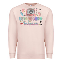 Pale Pink ultrasound technician Premium Sweatshirt - MaliasSmallBusiness