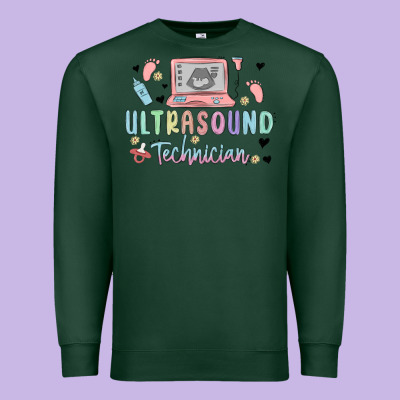 Ultrasound Technician Premium Sweatshirt Designed By Maliassmallbusiness