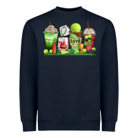 Navy tennis coffee cups Heavyweight Sweatshirt - Zillion Design Studio