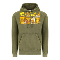 Vintage Olive childhood cancer coffee cups Vintage Hoodie - Zillion Design Studio