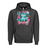 Charcoal Heather nursing is a work of Zipper Hoodie - BarkalooDesign
