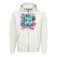 Oatmeal Heather nursing is a work of Zipper Hoodie - BarkalooDesign