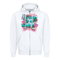 White nursing is a work of Zipper Hoodie - BarkalooDesign
