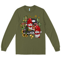 Army Green farm truck,noel gnome Long Sleeve Tee - JahusDesignShop