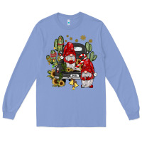 Colony Blue farm truck,noel gnome Long Sleeve Tee - JahusDesignShop
