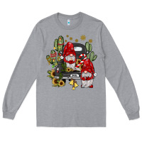 Heather Grey farm truck,noel gnome Long Sleeve Tee - JahusDesignShop