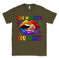 Army Green kiss whoever you want Classic Tee - JahusDesignShop