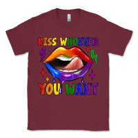 Burgundy kiss whoever you want Classic Tee - JahusDesignShop