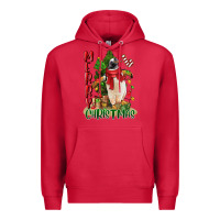 Cardinal merry christmas penguin Premium Hoodie - LillyAllenDesigns