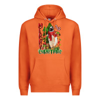 Carrot merry christmas penguin Premium Hoodie - LillyAllenDesigns