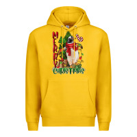 Lemon merry christmas penguin Premium Hoodie - LillyAllenDesigns