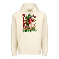 Sandshell merry christmas penguin Premium Hoodie - LillyAllenDesigns