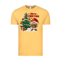 Vintage Mustard merry christmas gnomes Vintage Tee - FaDigitalArtStudio