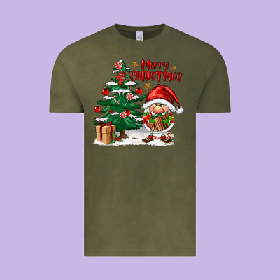 Merry Christmas Gnomes Vintage Tee Designed By Fadigitalartstudio