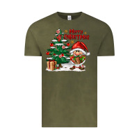 Vintage Olive merry christmas gnomes Vintage Tee - FaDigitalArtStudio