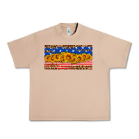 Burro usa flag sunflowers license plate Urban Heavy Tee - HRA Design Shop