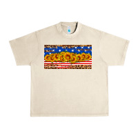 Sandshell usa flag sunflowers license plate Urban Heavy Tee - HRA Design Shop