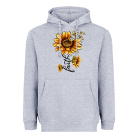 Heather Grey faith sunflower Heavyweight Hoodie - MaliasSmallBusiness