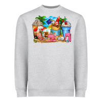 Heather Grey travel coffee cups Heavyweight Sweatshirt - Zillion Design Studio