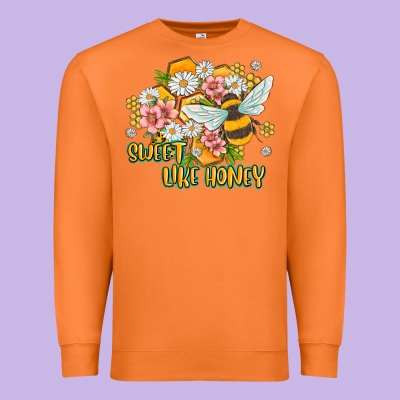 Like Honey Premium Sweatshirt Designed By Maliassmallbusiness