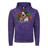 Cloud Purple christmas cows with tree Vintage Hoodie - RanaPortraitStore