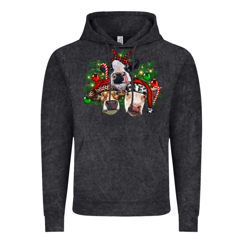 Christmas Cows With Tree Vintage Hoodie by RanaPortraitStore | Teevron