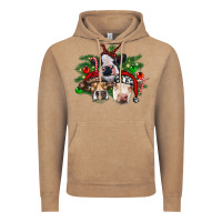 Vintage Coffee christmas cows with tree Vintage Hoodie - RanaPortraitStore