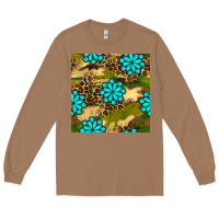 Toasted Coconut camouflage leopard gemstone seamless pattern Long Sleeve Tee - BundleAndBundleShop