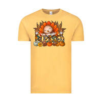 Vintage Mustard Thanksgiving Turkey Pumpkin Blessed Vintage Tee - CowhideDigitalArt