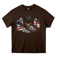 Chocolate Brown best dad ever Heavy Core Tee - SublimationCraftShop