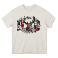 Cream best dad ever Heavy Core Tee - SublimationCraftShop